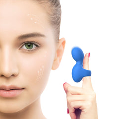 Fuigarry mini ring massager in blue for facial and eye relief