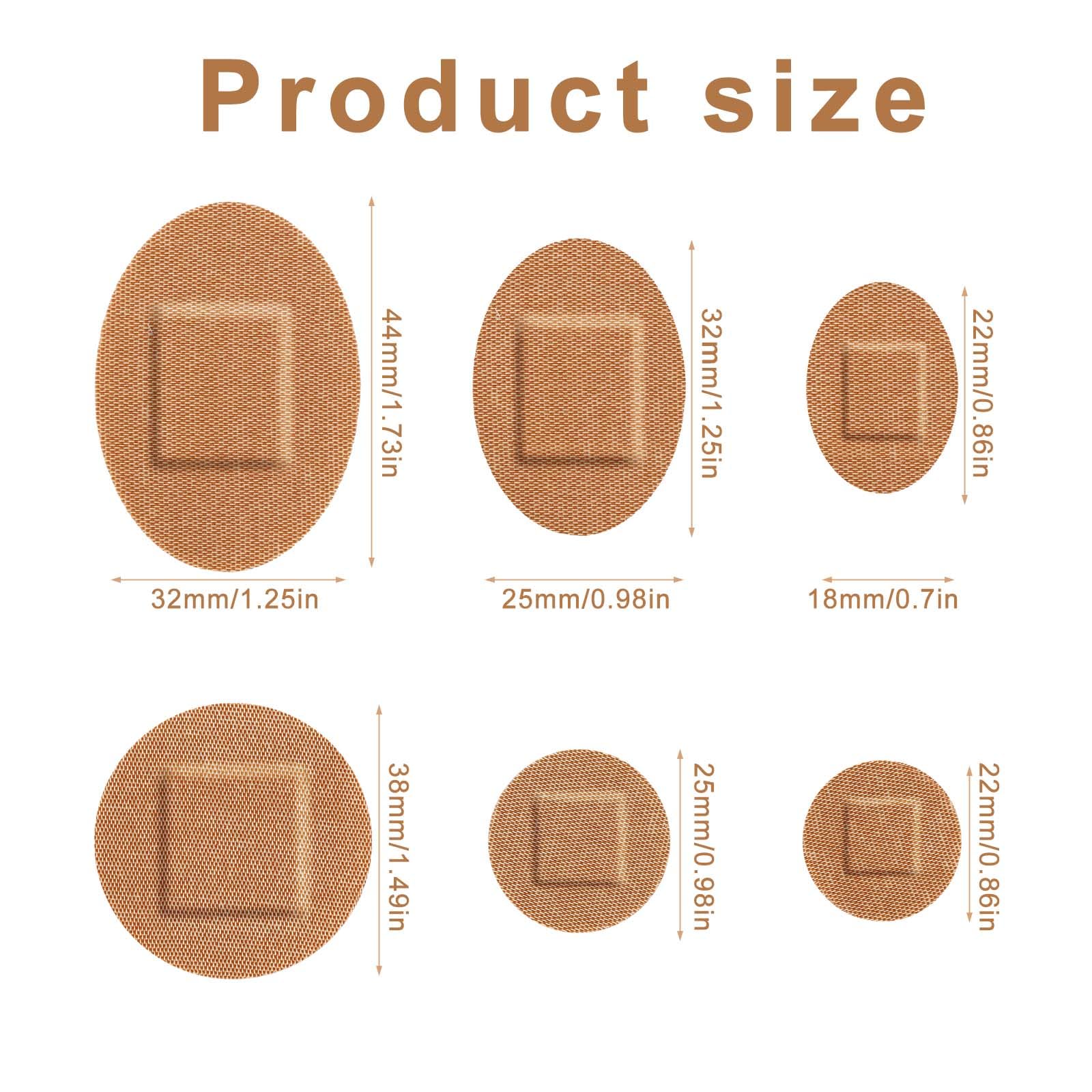 Fukaisu round-face bandage offers gentle adhesion on delicate skin.