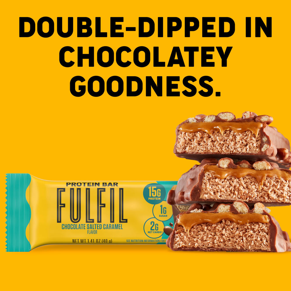 FULFIL 15g protein gluten-free bar for pantry or desk snacking