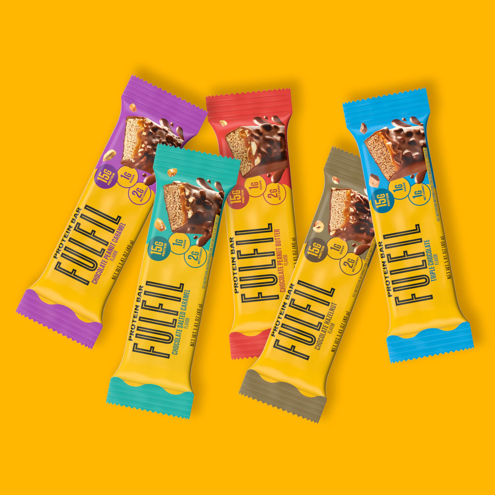 Fulfil Bar gluten-free badge on wrapper