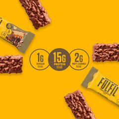 Fulfil Bar hazelnut pieces sprinkled on top for crunch