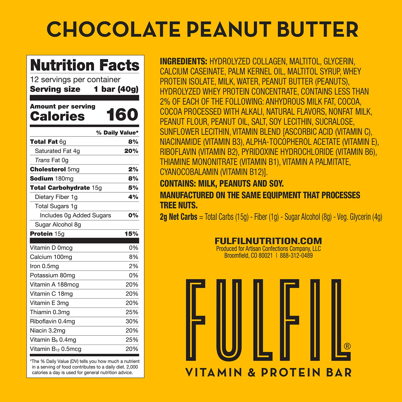 FULFIL ready-to-go bar is ideal for travel and workouts.