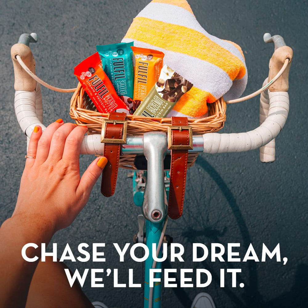 FULFIL bars include real peanut pieces for satisfying crunch.