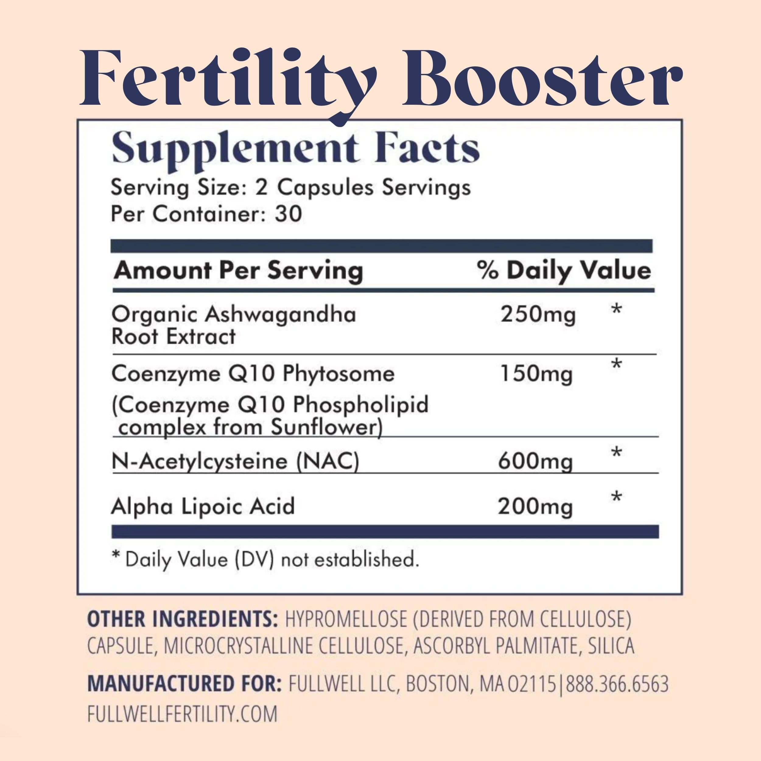 FullWell Fertility Trio bottle top close-up showing freshness