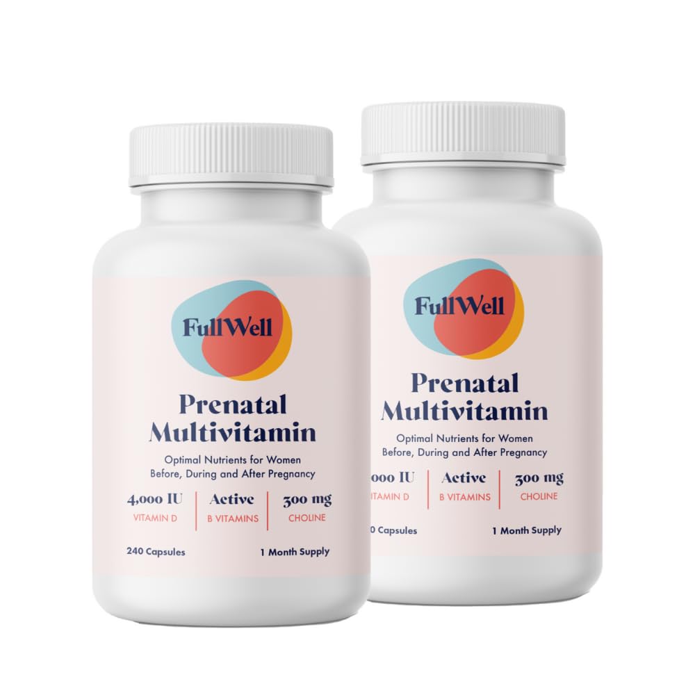FullWell Prenatal bottle front showing a trusted formulation for pregnancy support.