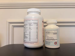 Closeup of FullWell bottle label highlighting bioavailable minerals and chelated nutrients