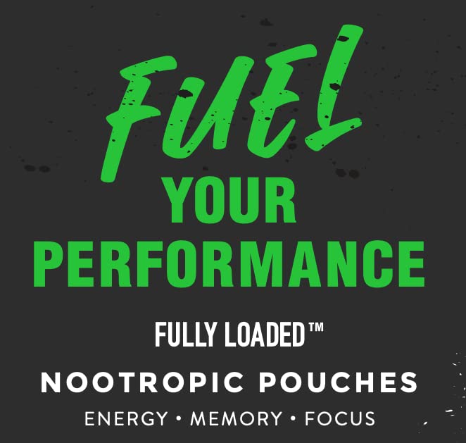 Fully Loaded Alpha Fuel pouch between cheek and gum for quick release.