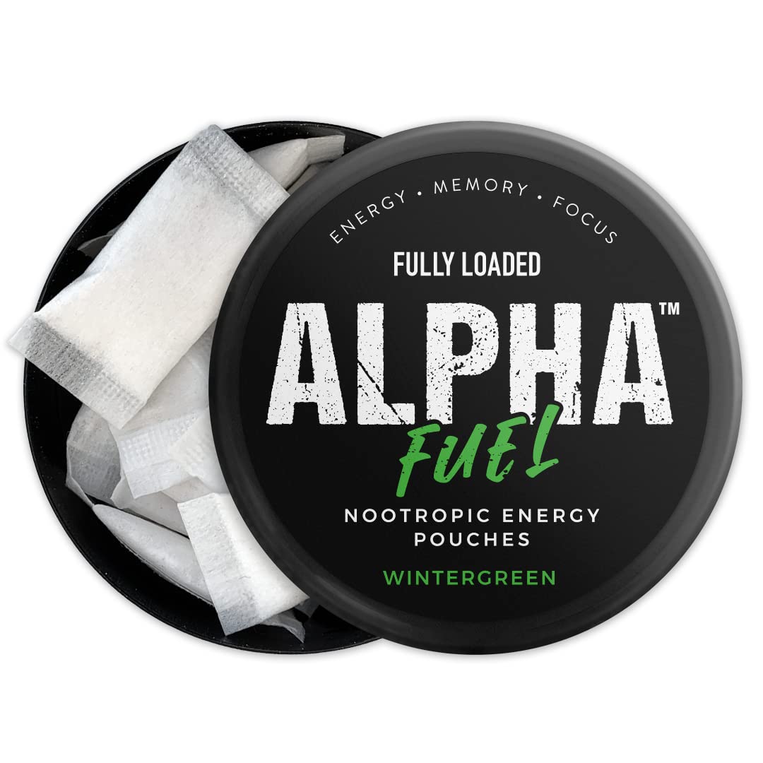 Fully Loaded Alpha Fuel wintergreen can emphasizes sugar-free, quick absorption.