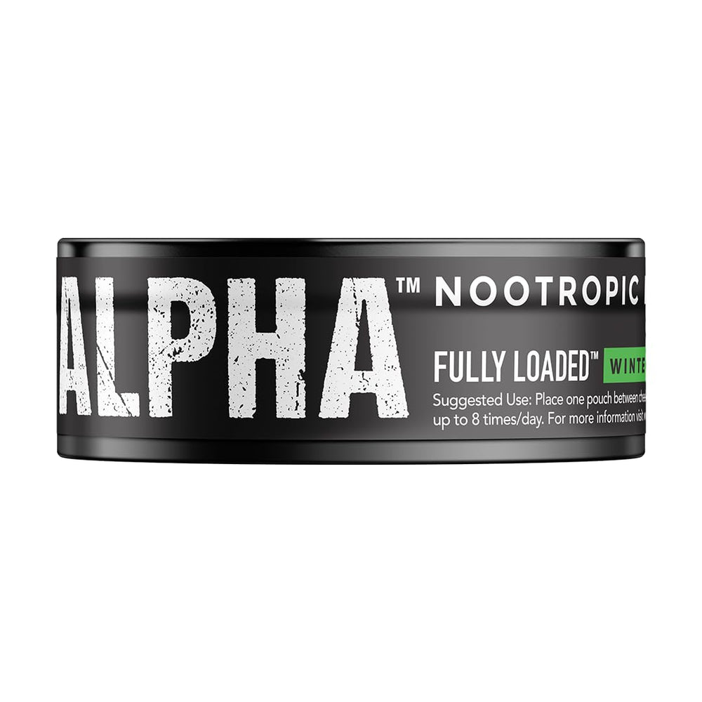 Fully Loaded Pouches Wintergreen pouch between cheek and gum for fast absorption