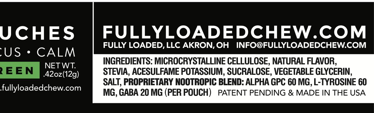 Fully Loaded Pouches Wintergreen pouch in mouth for discreet use