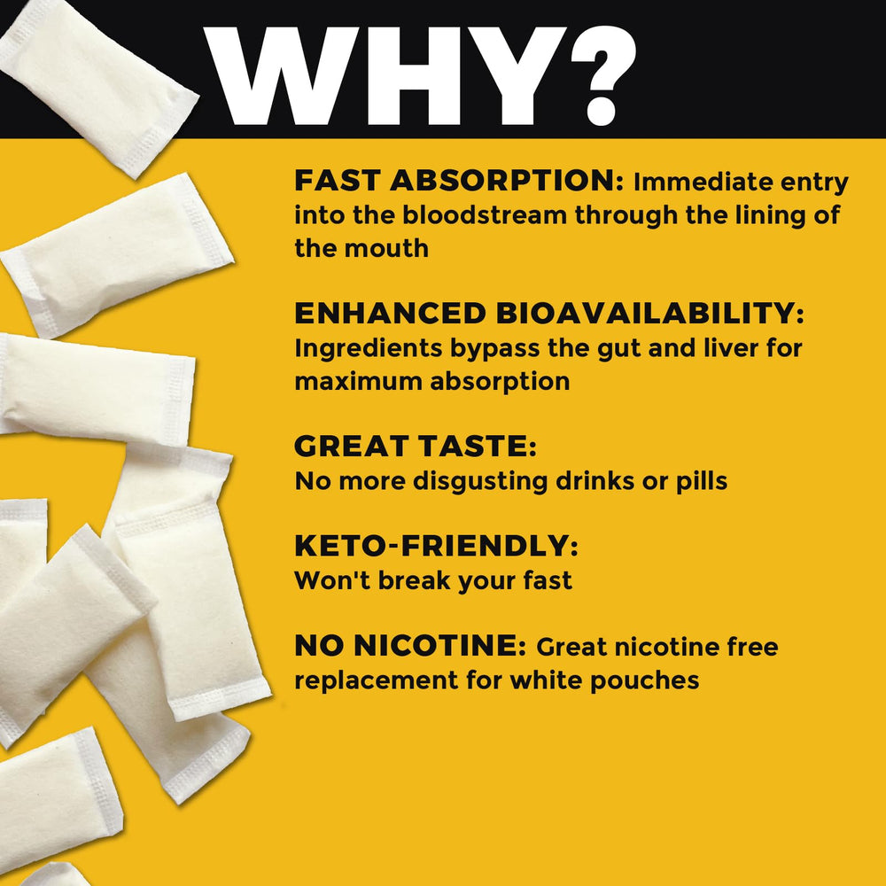 Fully Loaded Bullseye Alpha Nootropic Pouches Berry ingredients graphic.