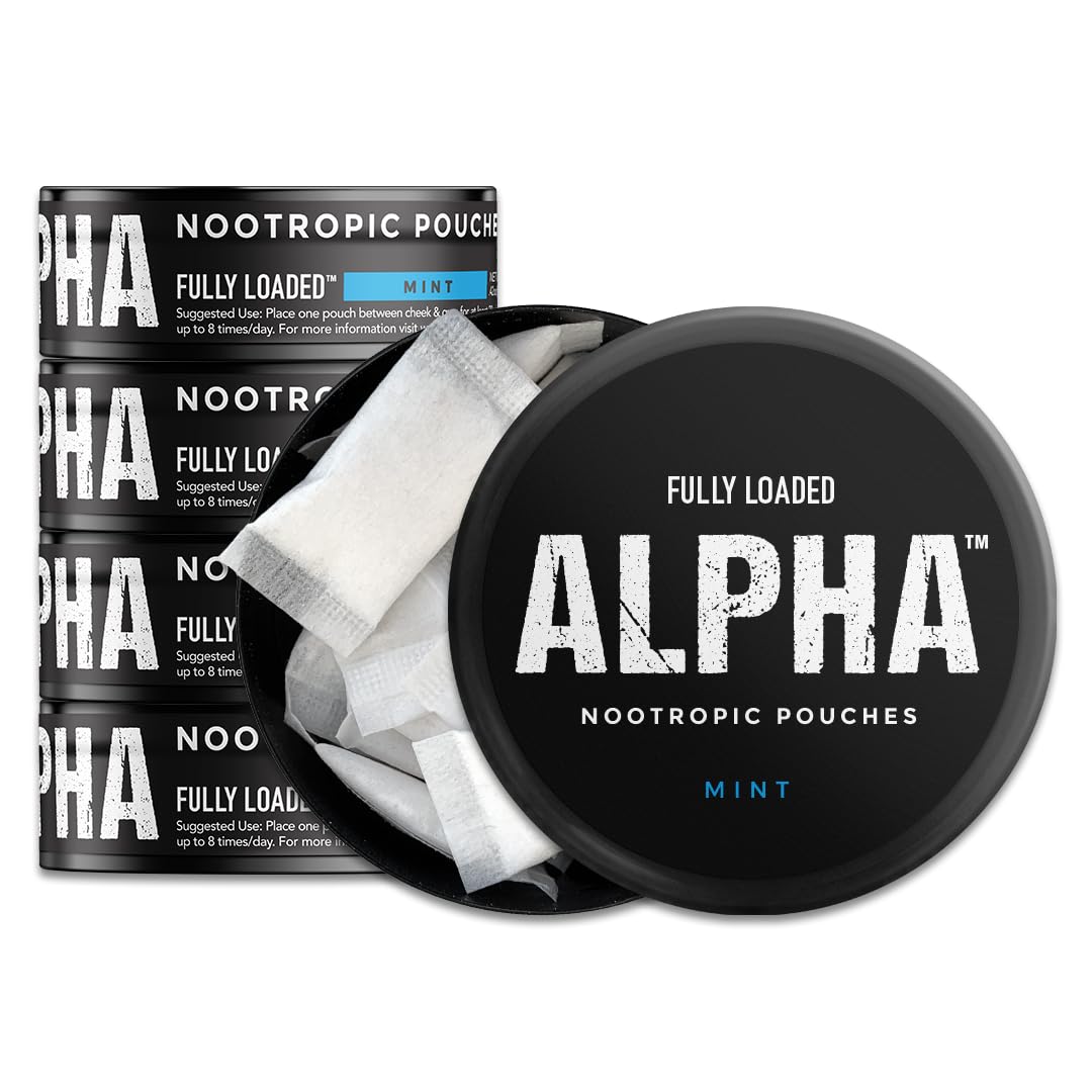 Fully Loaded Bullseye Alpha Nootropic Mint can for discreet on-the-go use