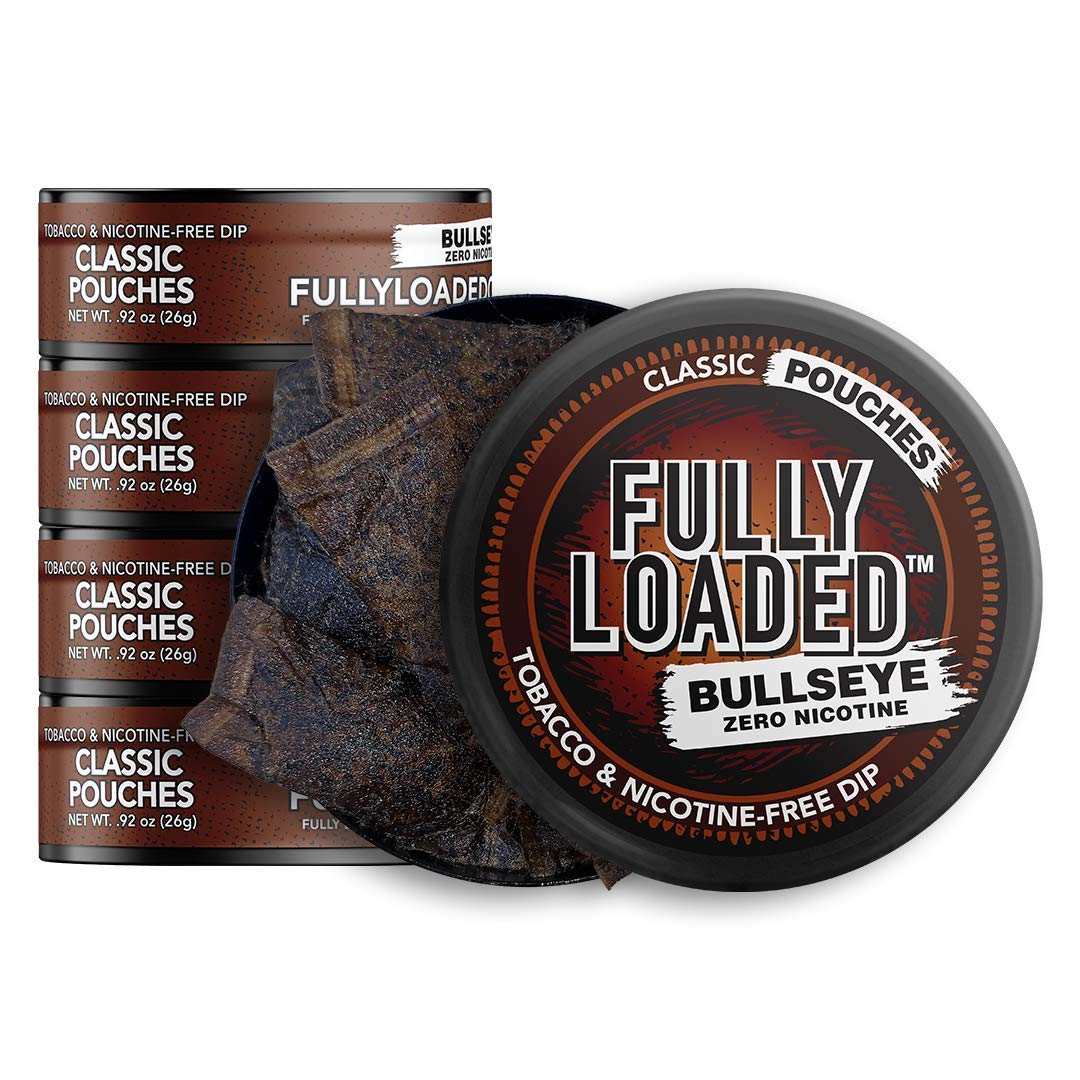Fully Loaded Bullseye pack front view, tobacco-free pouch aesthetic for a cleaner craving swap.
