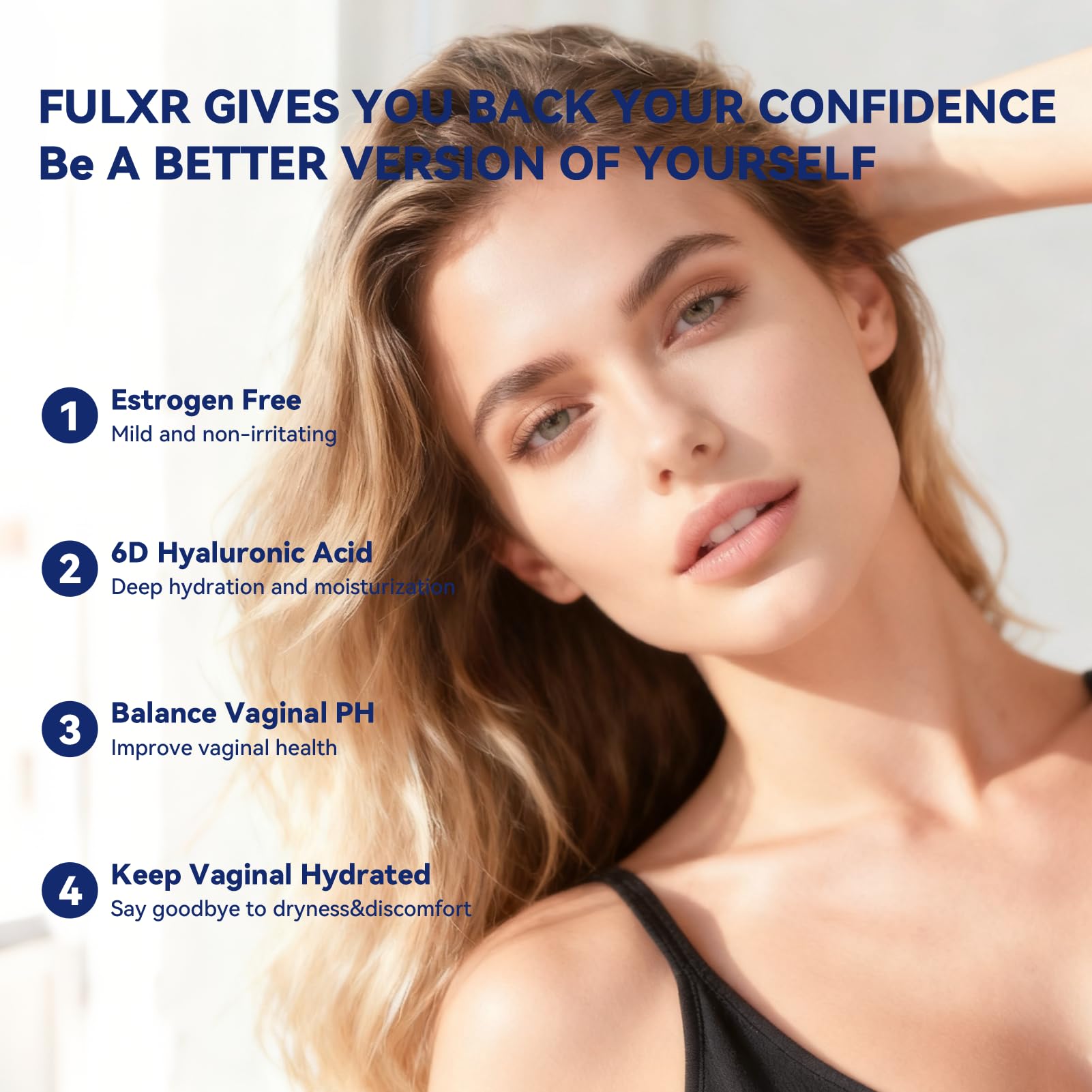 FULXR Vaginal Moisturizer bottle with easy applicator for convenient use