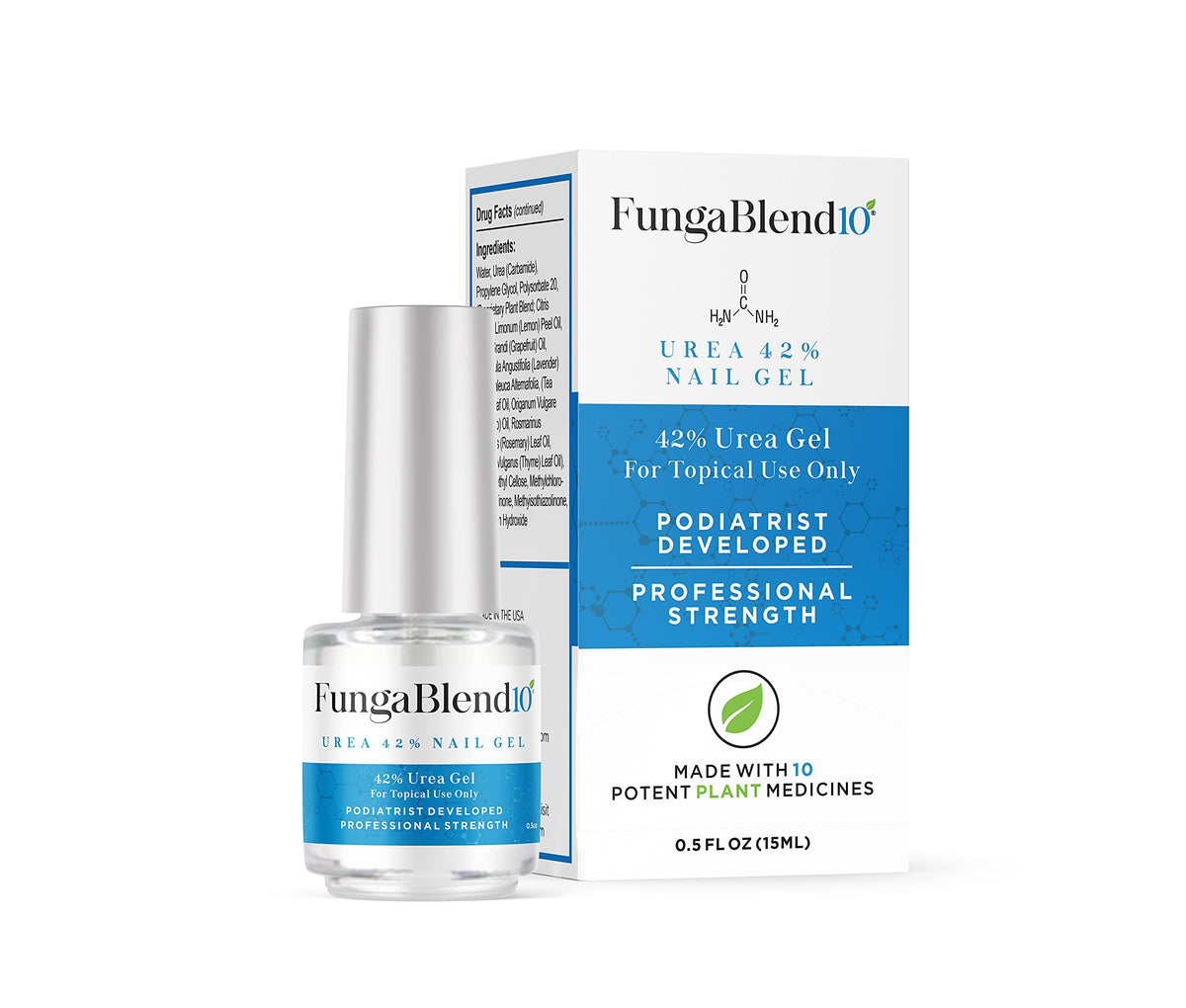 FungaBlend 10 Urea 42% bottle pour targets nail infection for faster treatment