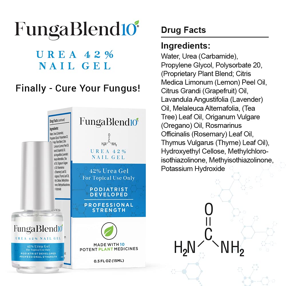 FungaBlend 10 Urea 42% quick-dry formula supports daily nail care