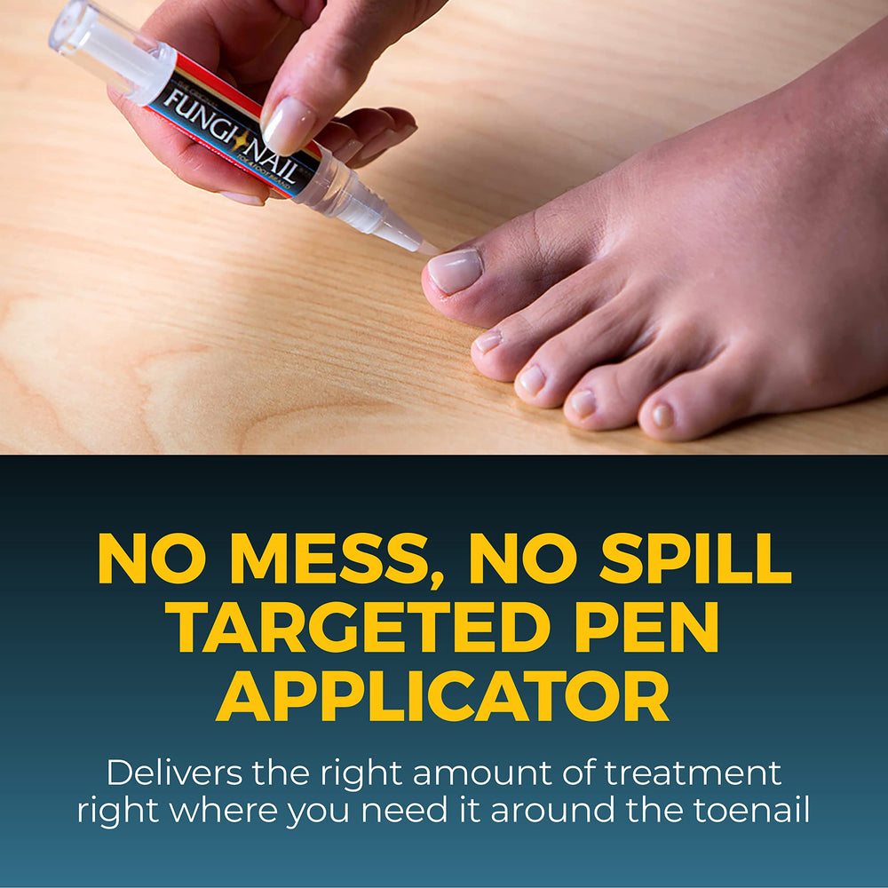 Fungi-Nail pen being used on toe area.