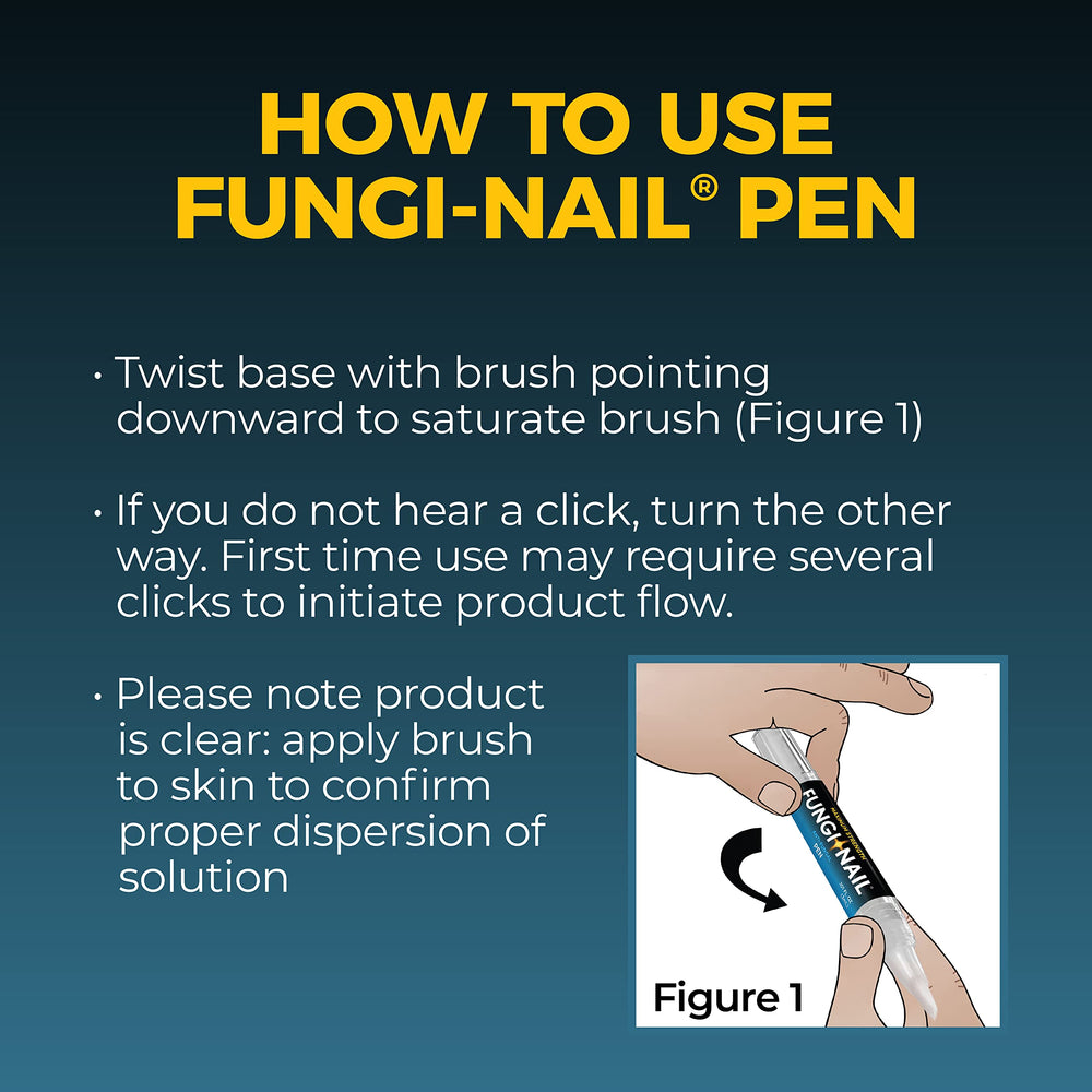 Fungi-Nail pen-applicator in action on nail.