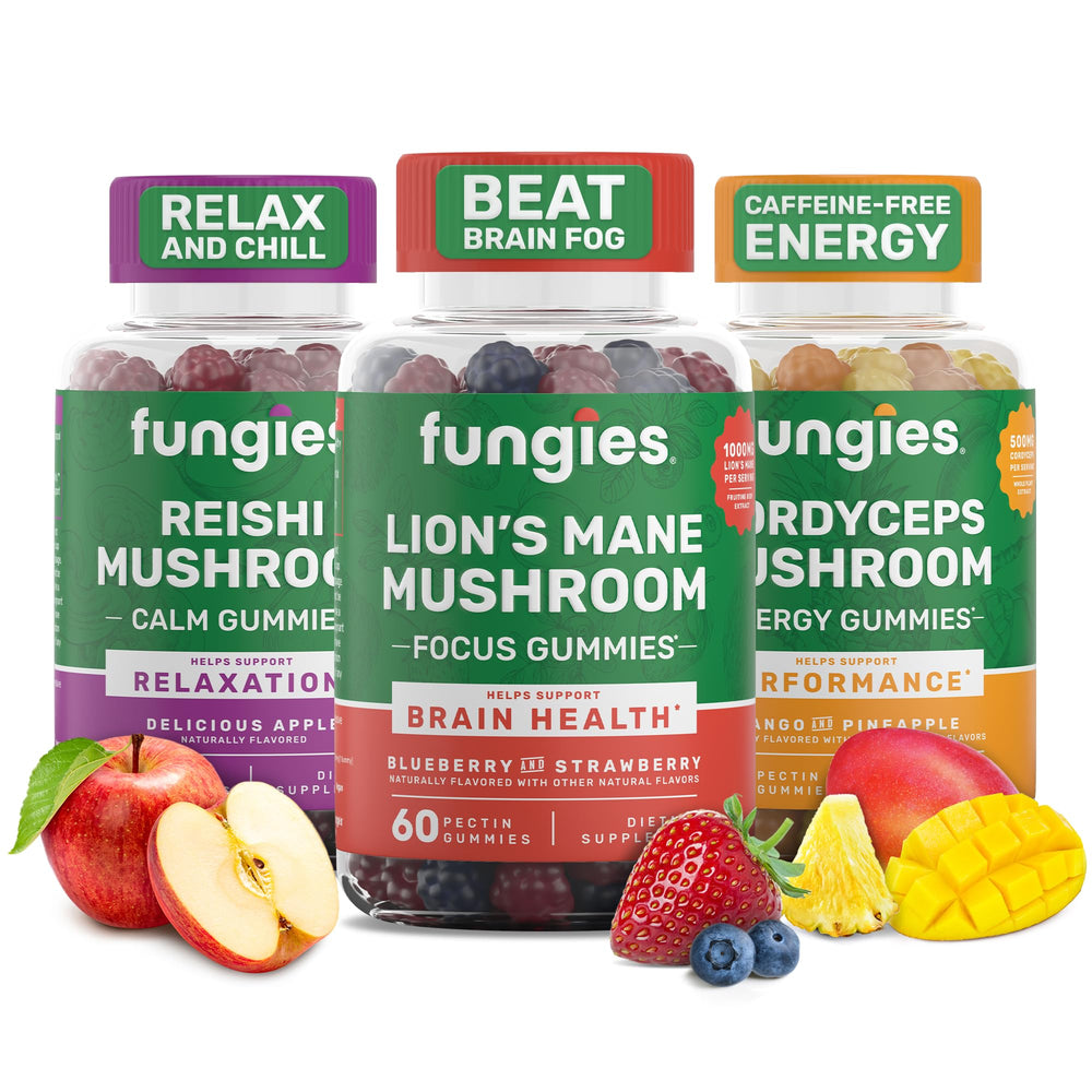 Fungies Lion's Mane bundle gummies bottle for focus and daily wellness.
