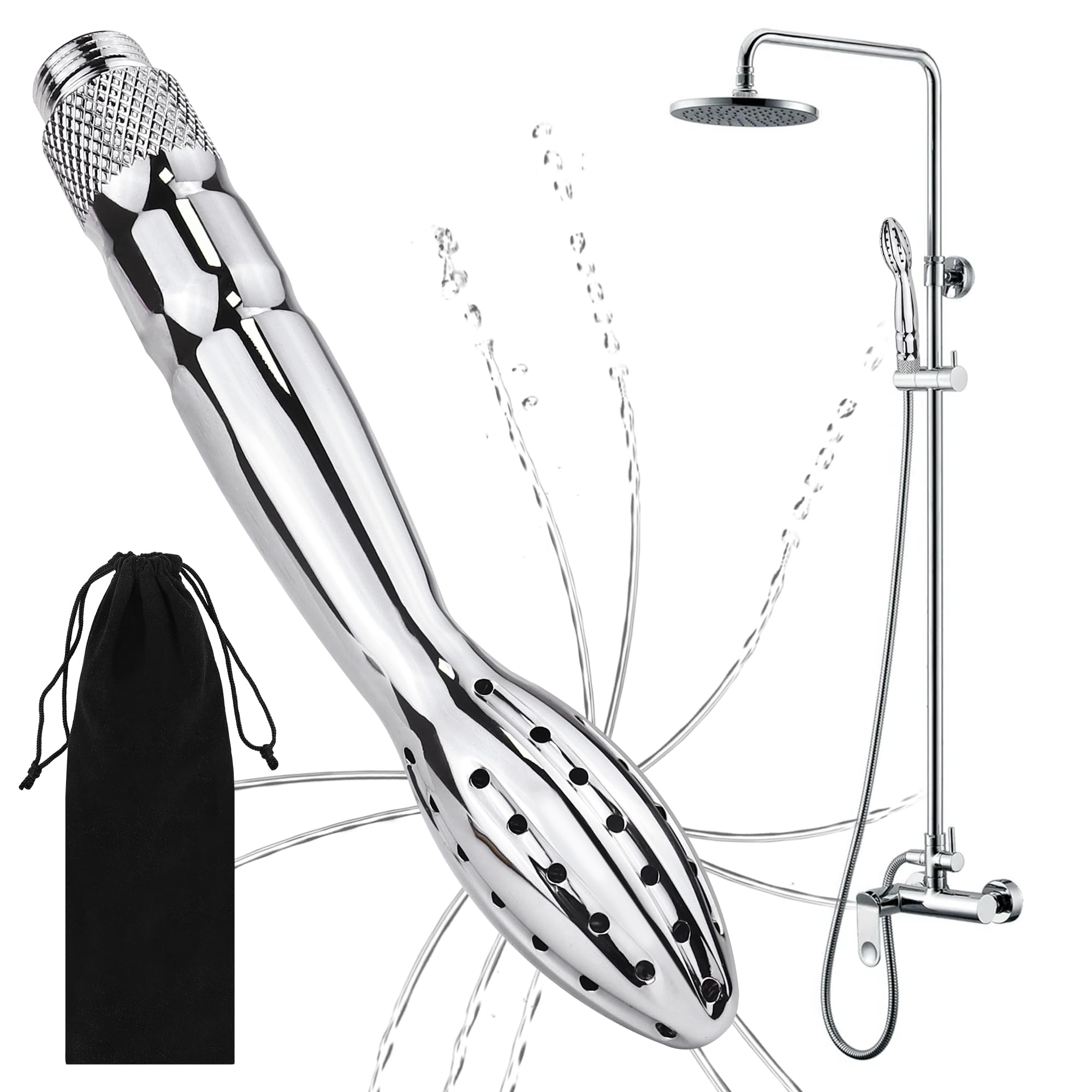 FunMove shower-douche aluminum body detail highlighting durable anti-rust construction.