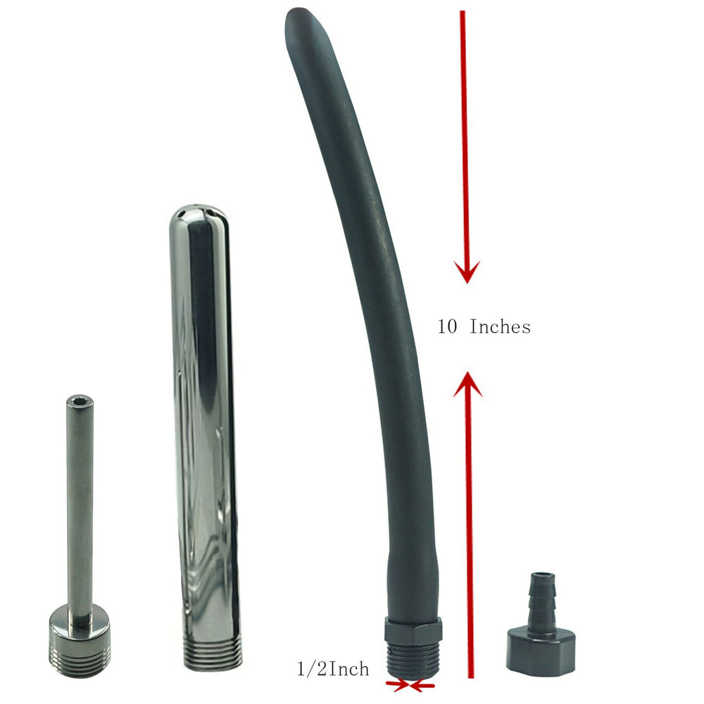 Funny Steel metal nozzles provide sturdy, smooth edges for comfortable cleansing.