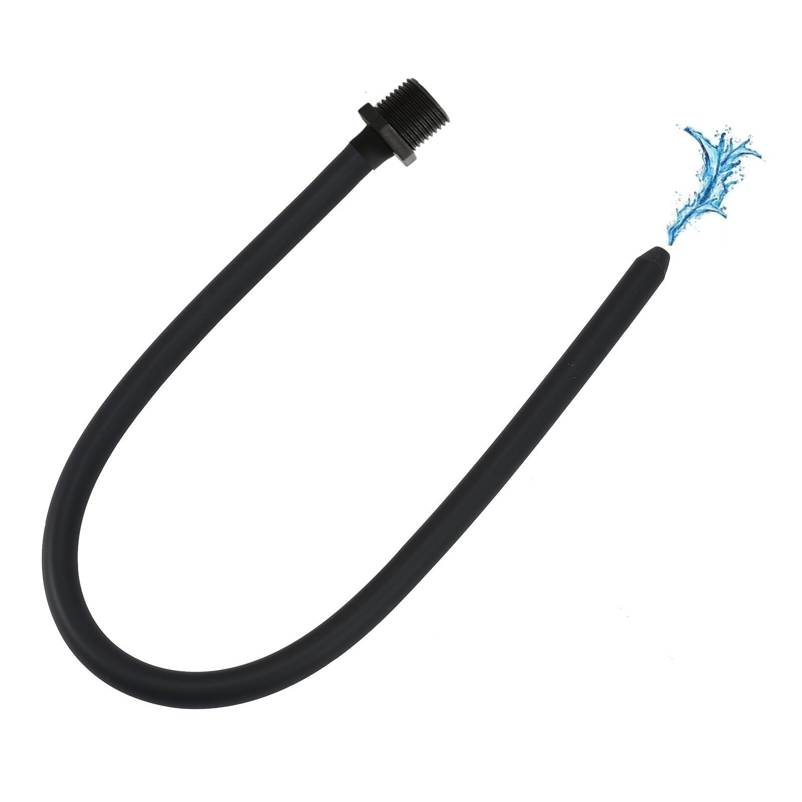 Funny Steel silicone nozzle enema attachment for reliable shower connection and easy cleaning.