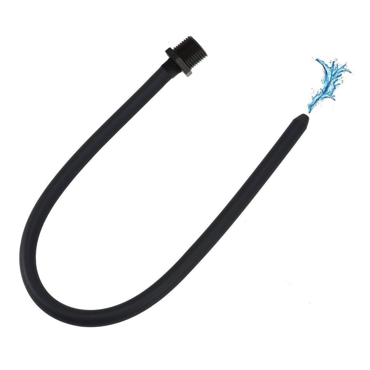 Funny Steel silicone nozzle enema attachment for reliable shower connection and easy cleaning.