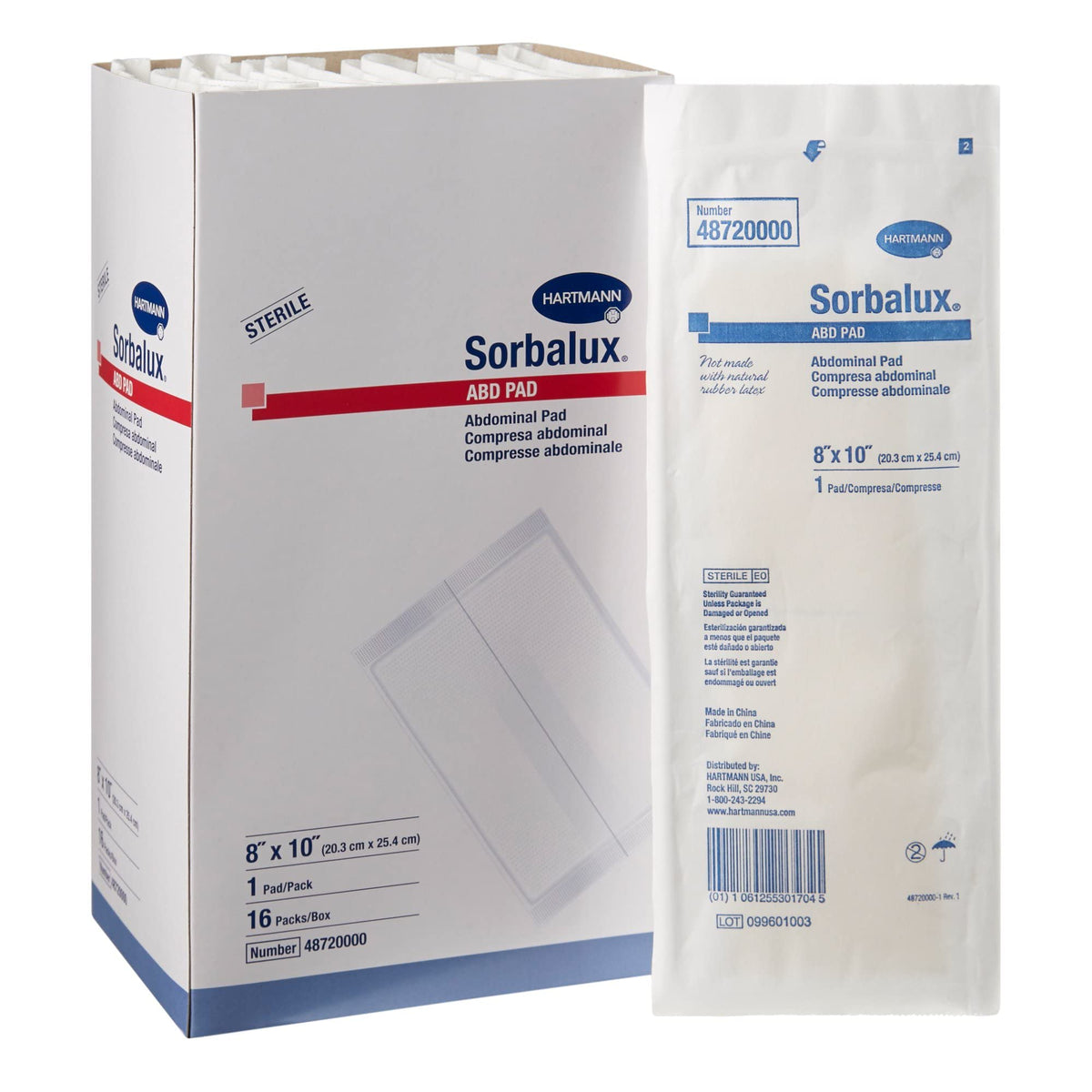 FUNSOUND Sorbalux abdominal pad with absorbent core for drainage management