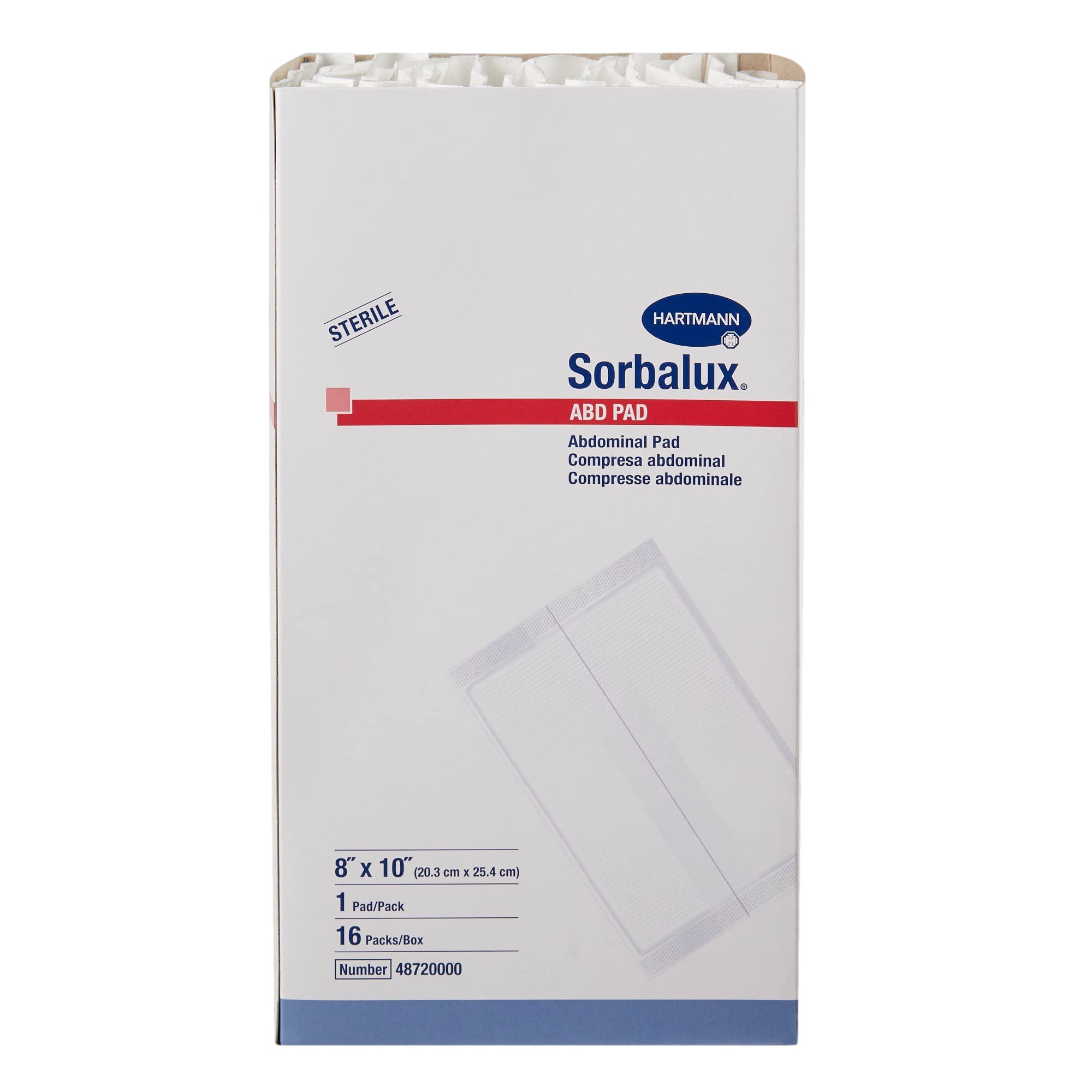 FUNSOUND Sorbalux abdominal pad with soft outer layer for skin comfort