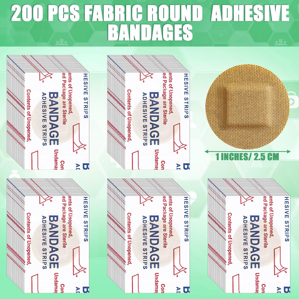Funtery fabric bandage with nonstick pad for painless removal and comfort.