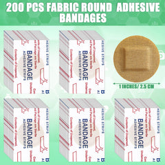 Funtery fabric bandage with nonstick pad for painless removal and comfort.