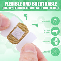 Funtery individually wrapped bandage for hygiene and portability.