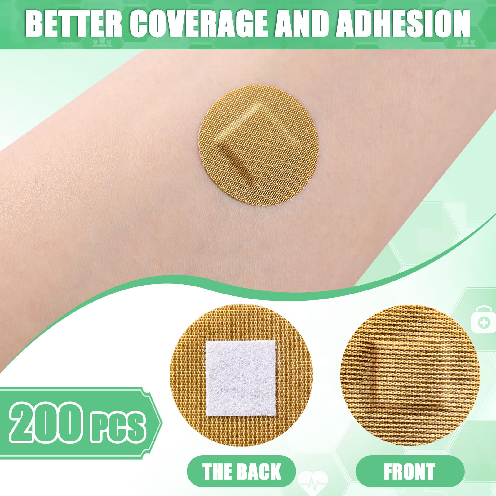 Funtery latex-free bandage in small face size for sensitive skin use.