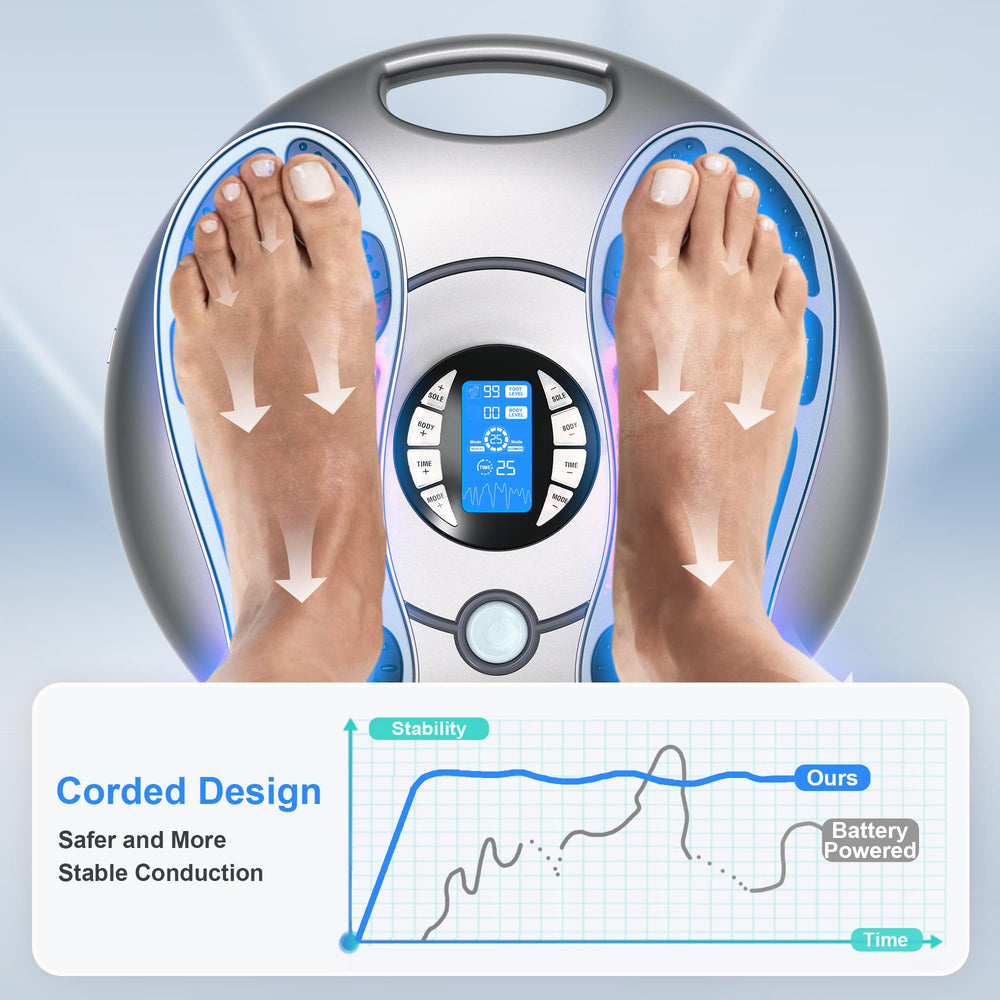 Corded power design ensures stable sessions and consistent performance