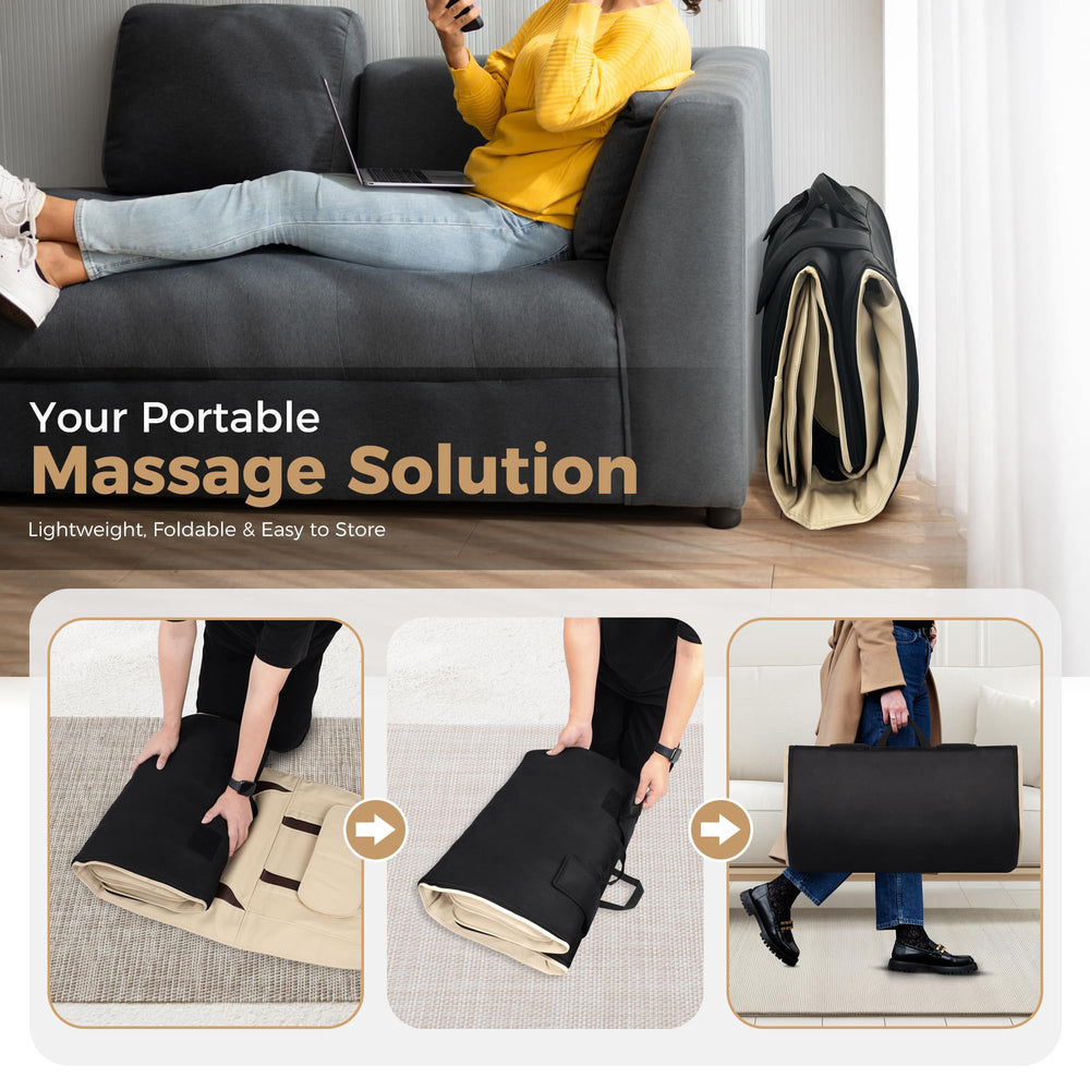 fuptos full body massage mat foldable portable design for travel