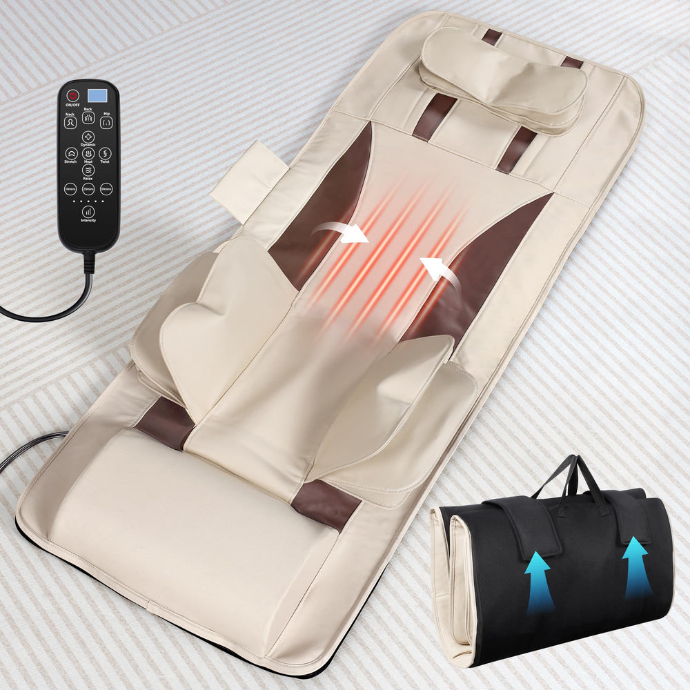 fuptos full body massage mat neck shoulder relief, targeted comfort for home use