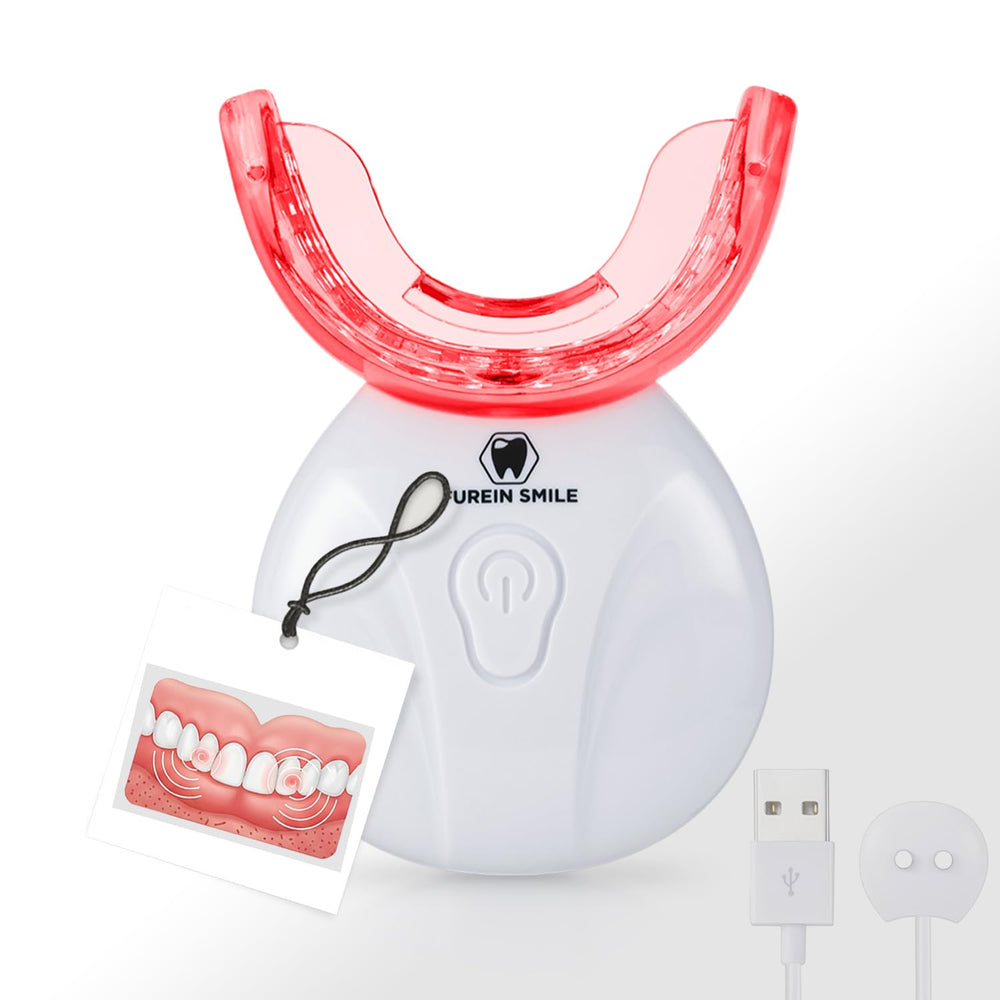 FUREIN SMILE gums device side view demonstrates portable design for on-the-go use.