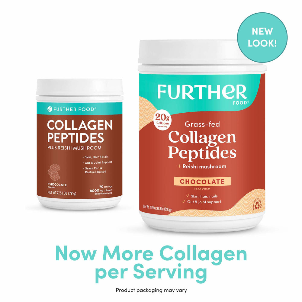Further Food Chocolate Collagen Powder used in baking to add protein.