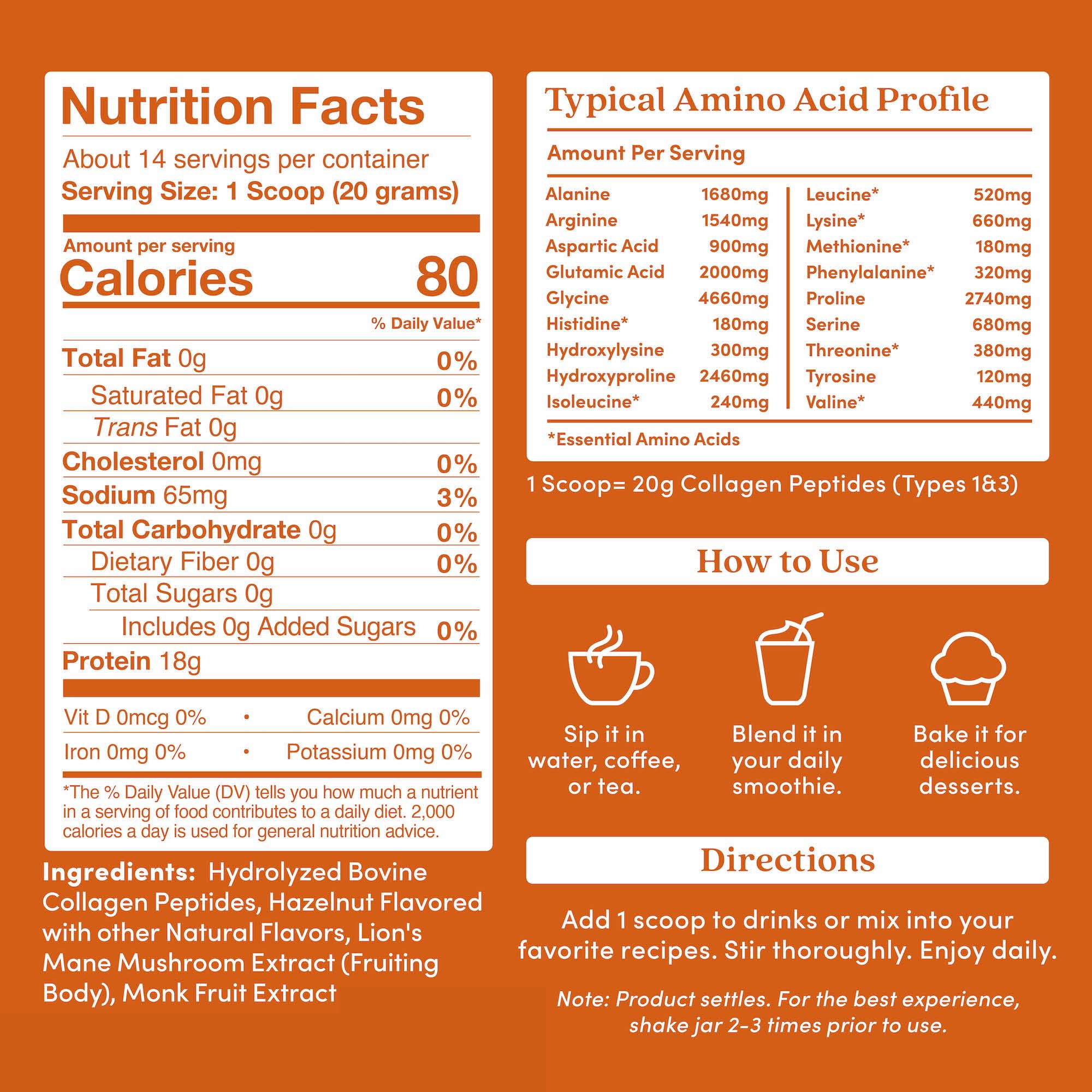 Further Food lion’s mane mushroom jar highlighting brain-friendly formula for focus support.