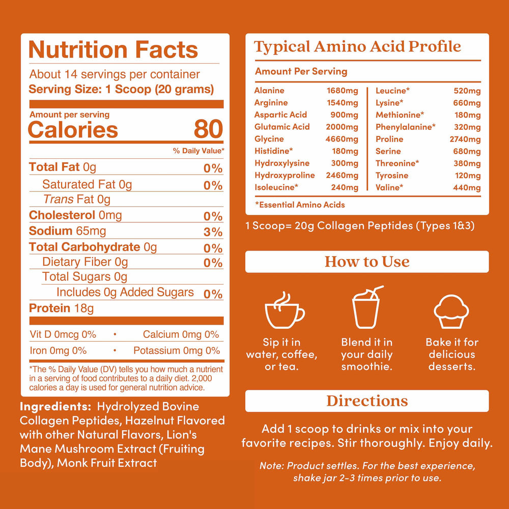 Further Food lion’s mane mushroom jar highlighting brain-friendly formula for focus support.