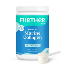 Further Food marine collagen unflavored tub front for versatile daily use