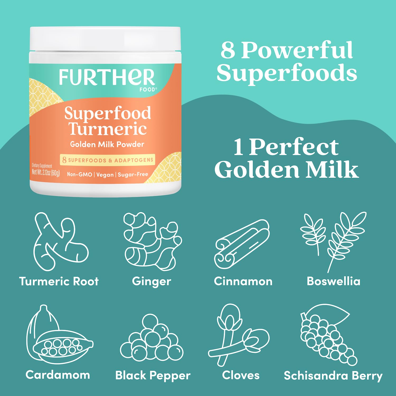 Further Food Spice Blend with ginger and cinnamon adds aromatic, comforting flavor