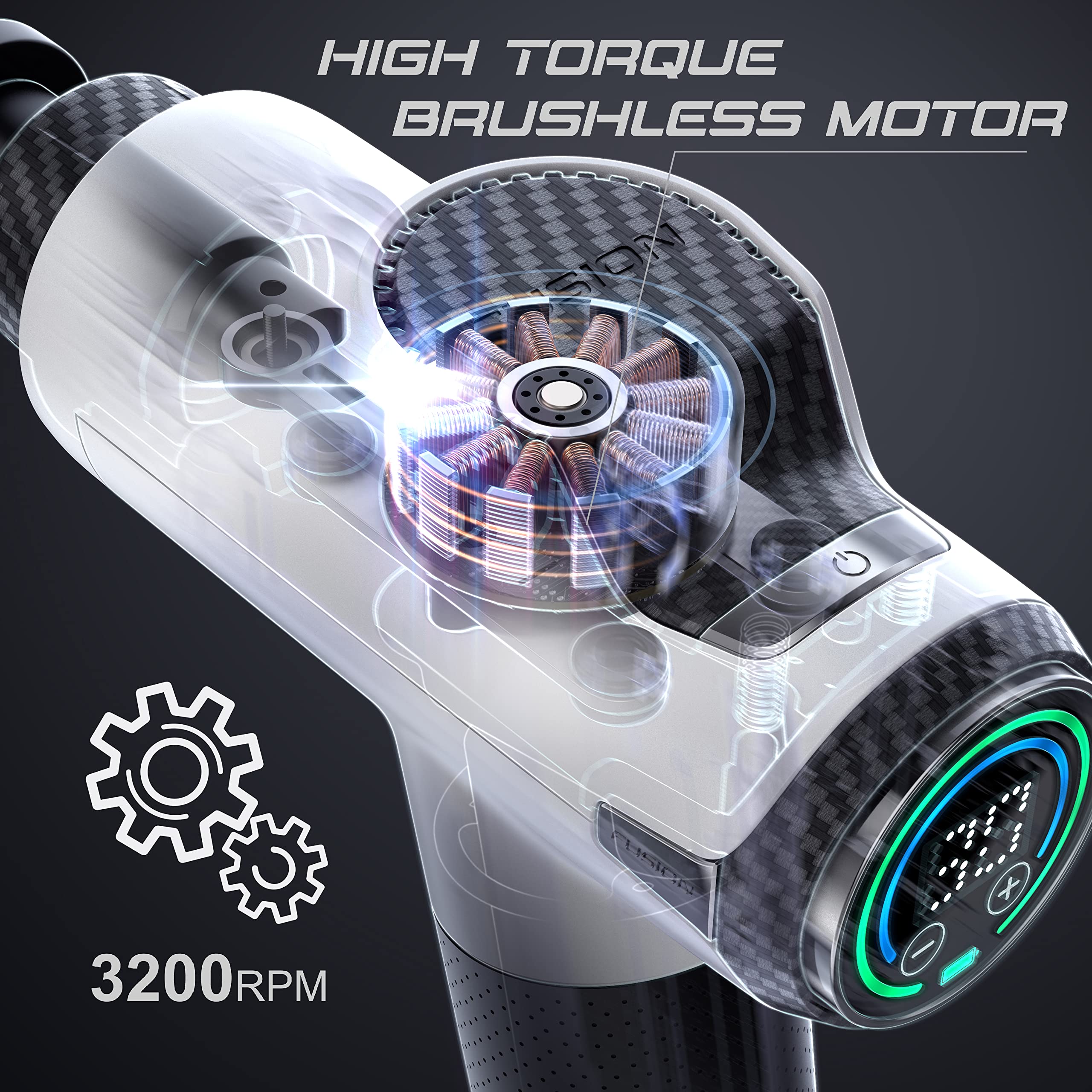 Fusion Black Pro quiet brushless motor for discreet use