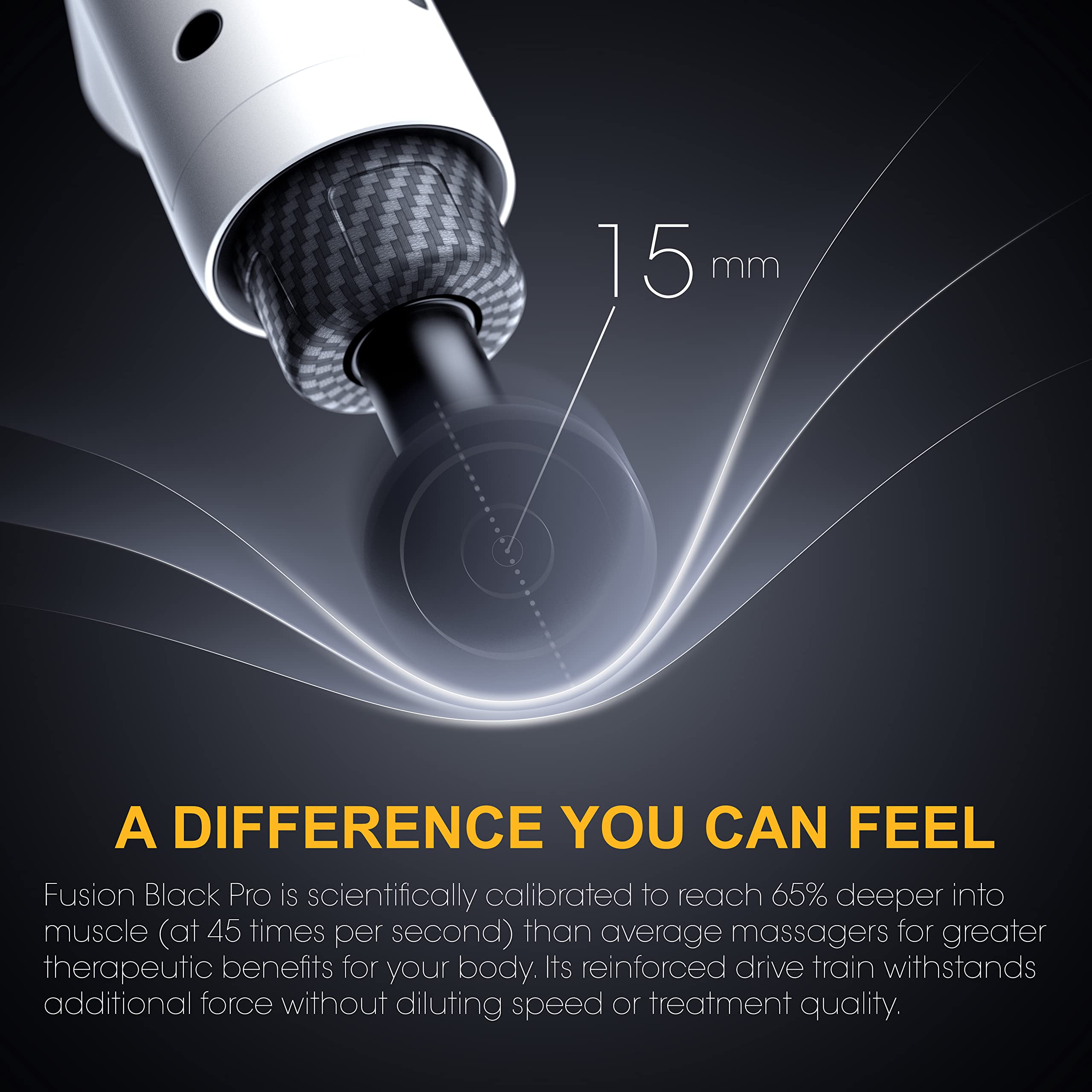 Fusion Black Pro six attachments for full-body massages