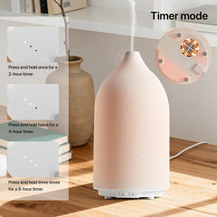 FUSMLI Aroma Diffuser mist output in near-silent operation for quiet spaces