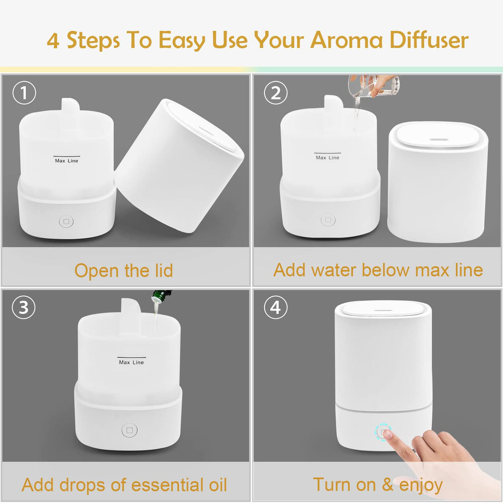 FUSMLI diffuser USB cord for simple setup.