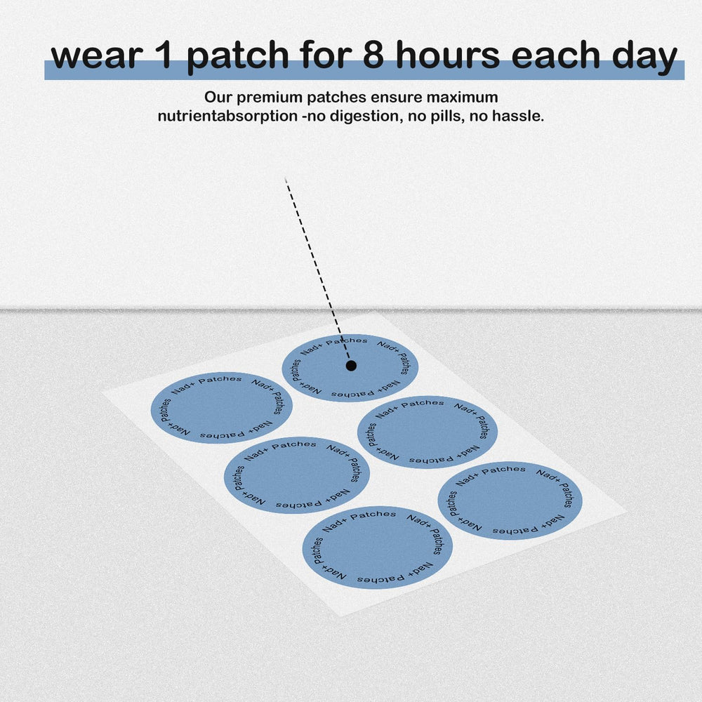 FUTHRI NADpatch on arm close-up shows discreet daily wear.