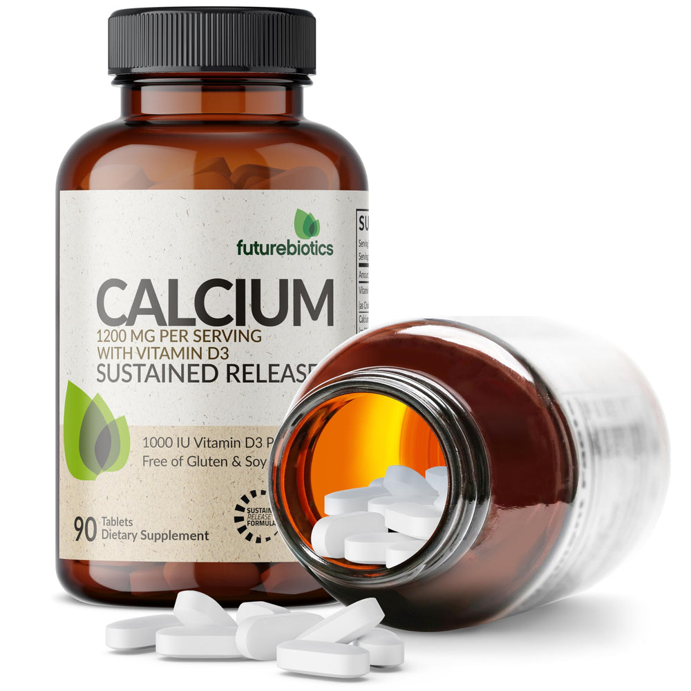 Futurebiotics Calcium vegetarian tablets pack emphasizing plant-based option