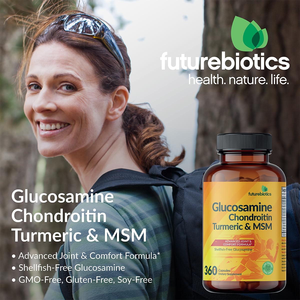 Futurebiotics etiqueta Boswellia, fórmula libre de crustáceos para uso diario.