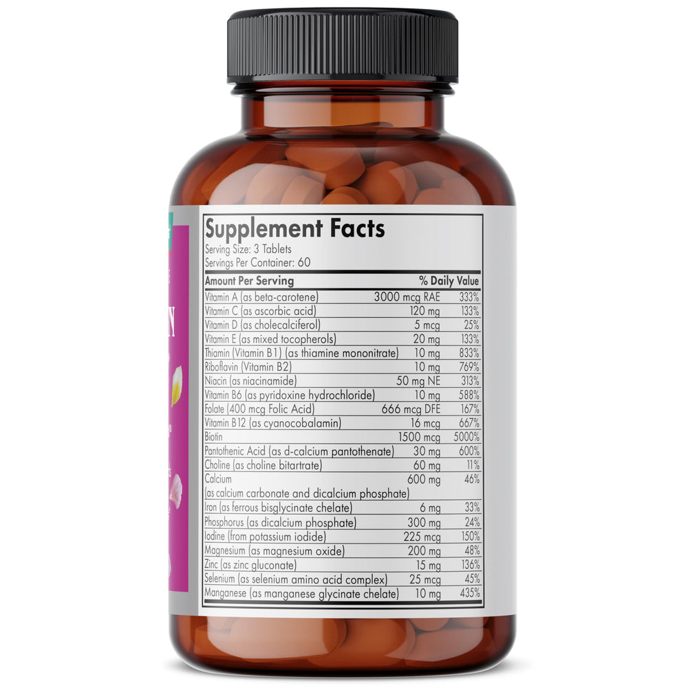 Futurebiotics Hair, Skin & Nails pills closeup suggests a complete daily multivitamin for skin and nails.